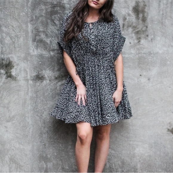 Free People One Fine Day Floral Mini Dress, NWOT, Oversized XS - Picture 5 of 11